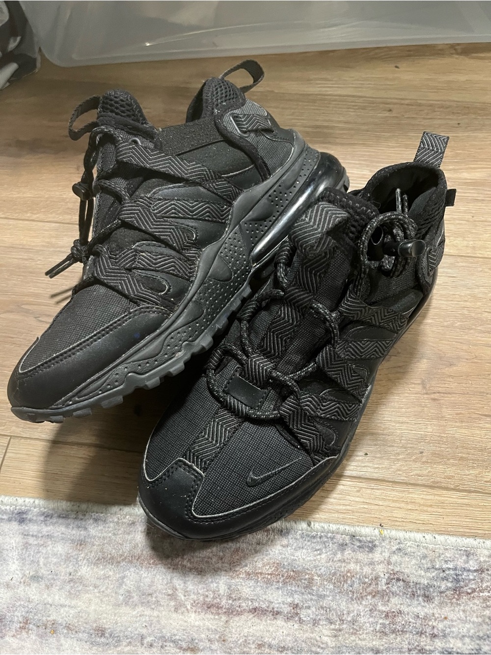 Nike Air Max 270 Bowfin 'Black/Black-Anthracite' Mens Size 6 AJ7200-005 Used 🔥🖤